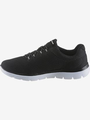 Sneakers slip on élastique facile à enfiler - Skechers - Noir