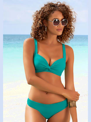 Bikini triangle effet noué tendance - LASCANA - Bleu Pétrole