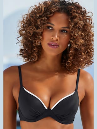 Haut de maillot de bain à armatures uni - Vivance - Noir