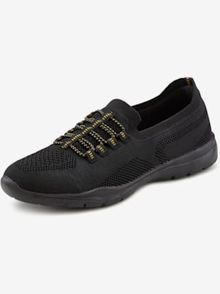 Baskets rubans élastiques pour faciliter l'enfilage - LASCANA - Noir