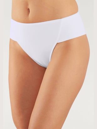 Slip gainant lot de 3 slips sculptants - petite fleur - Blanc