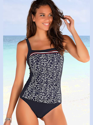 Maillot de bain imprimé minimaliste - LASCANA - Marine Imprimé