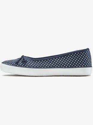 Ballerines look sportif - LASCANA - Bleu-blanc À Pois