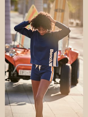 Sweatshirt sportif coupe ample - Bench. - Bleu Foncé