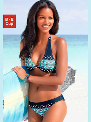 Maillot de bain à armatures motif à losanges tendance - KangaROOS - Marine Imprimé