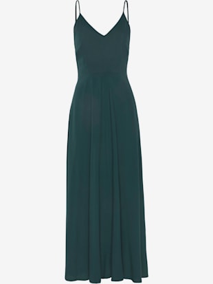 Robe longue belle encolure en v - LASCANA - Vert Foncé