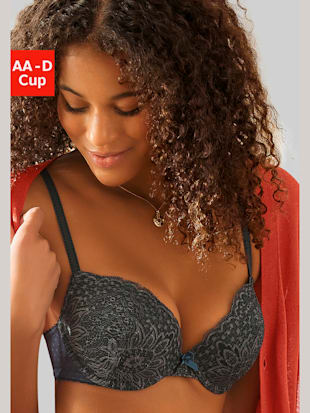 Soutien-gorge push-up fantaisie avec coussinets amovibles - Vivance - Black Forest