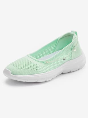 Sneakers slip on chaîne décorative raffinée - LASCANA - Menthe