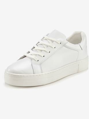 baskets sneakers tendance et confortables en cuir de qualité - elbsand - blanc