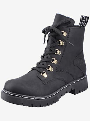 Bottines d'hiver laçage et glissière - Rieker - Noir