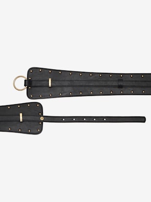 Ceinture+tendance+avec+petits+rivets+-+LASCANA+-+noir