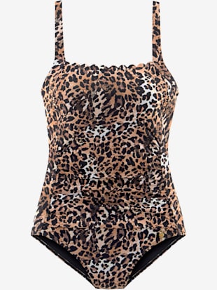 Maillot de bain motif léopard tendance - LASCANA - Marron Imprimé