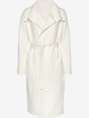 Manteau en tricot forme ouverte sans fermeture - LASCANA - Blanc