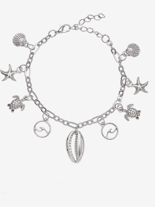 Chaîne de cheville avec pendentifs - LASCANA - Couleur Argenté