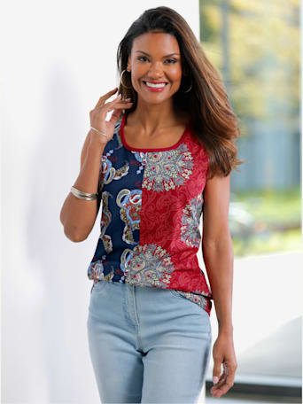 Débardeur aspect patchwork