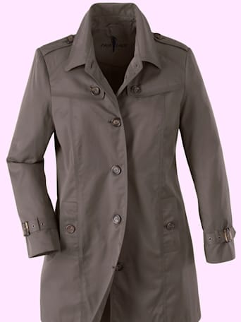 Manteau court avec coton -  - taupe