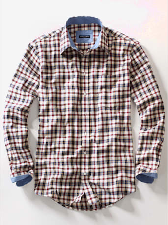 Chemise à manches longues qualité flanelle