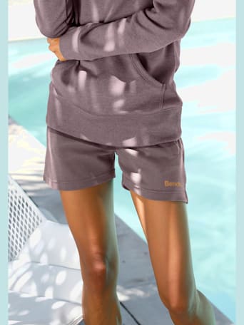 Short décontracté short - Bench. Loungewear - mauve chiné