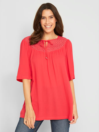 Tunique viscose (ecovero) -  - corail