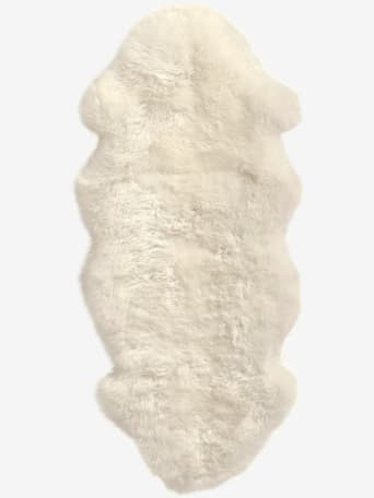 Peau d'agneau produit naturel - helline home - blanc cassé