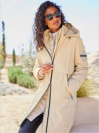Manteau technique polyvalent et pratique - Best Connection - café au lait