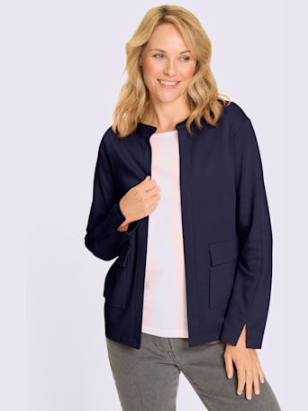 Blazer en jersey fente aux manches