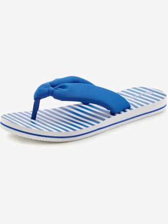 Tongs sandales de bain ultra-légères - LASCANA - bleu/blanc