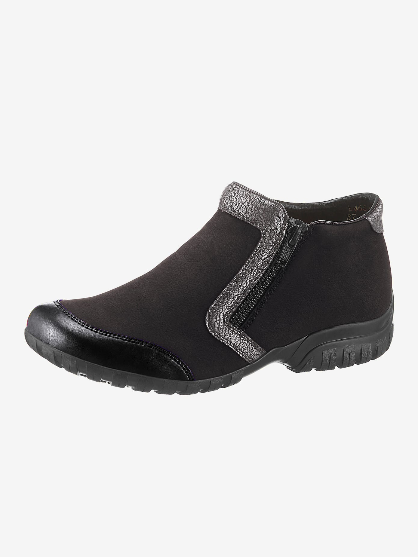 Trotteurs largeur h* , noir-couleur argenté, taille 37 - MODA VILONA - Mode Femme et Homme