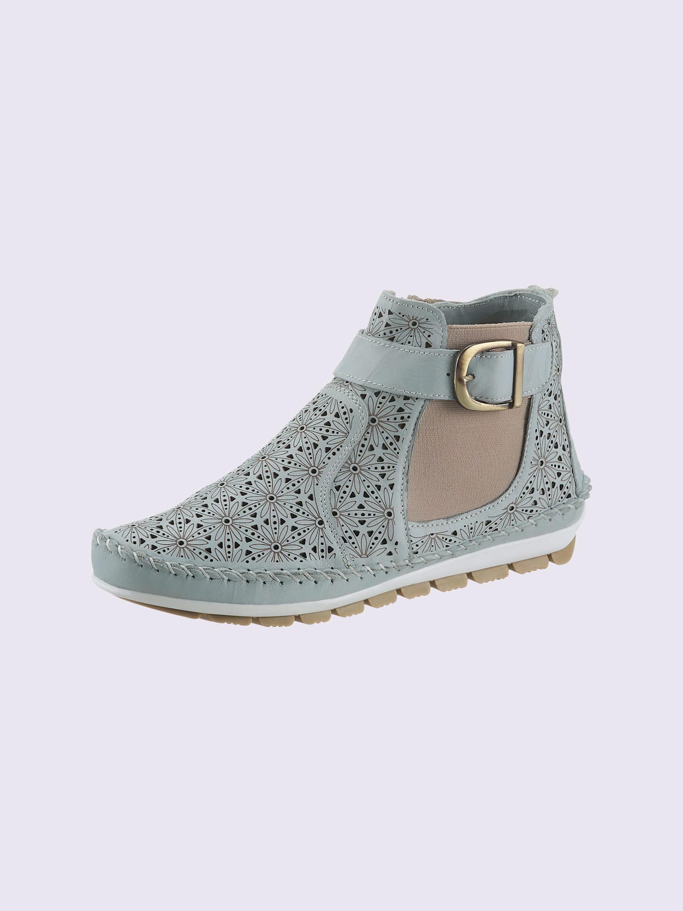 Bottines largeur g* , bleu tourterelle, taille 40 - MODA VILONA - Mode Femme et Homme
