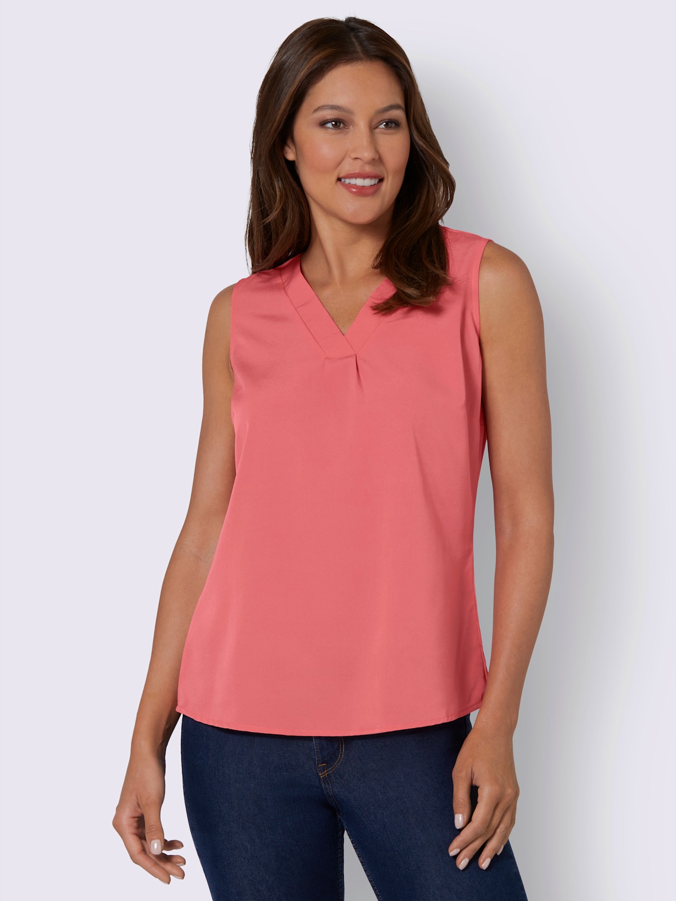 Liquette pli creux affinant , rose flamant, taille 50 - MODA VILONA - Mode Femme et Homme