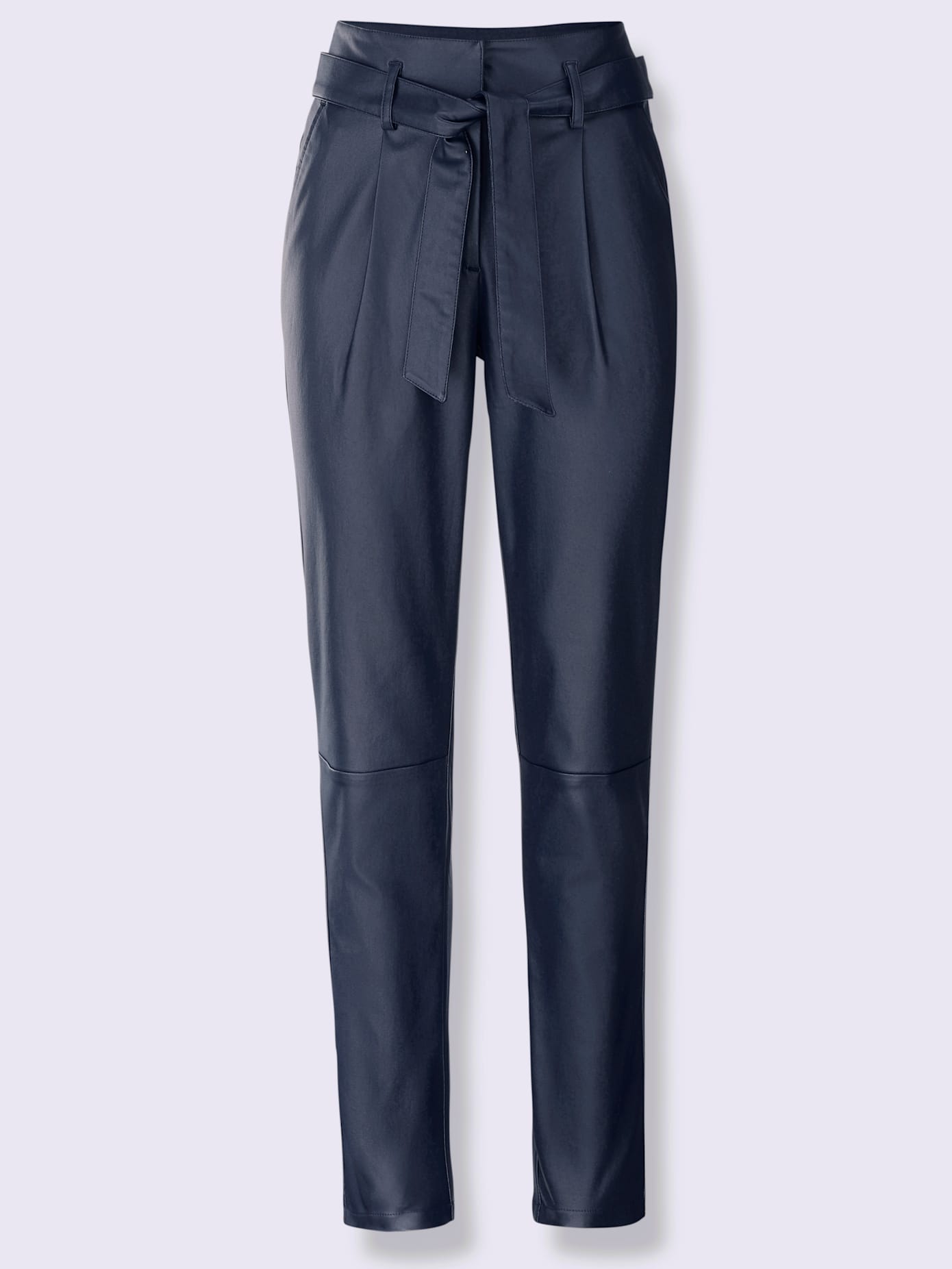 Pantalon en bengaline qualité bengaline supérieure , marine, taille 48 - MODA VILONA - Mode Femme et Homme