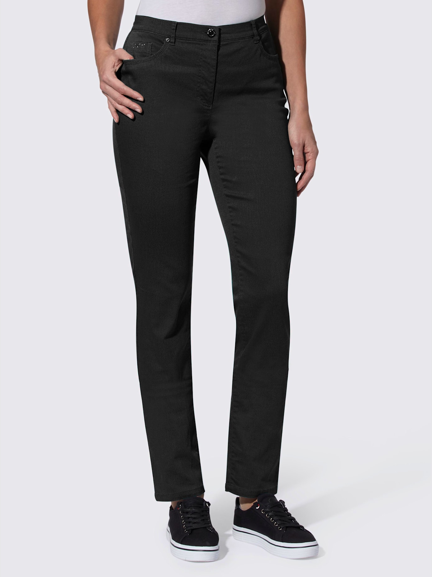 Pantalon 60% coton , noir, taille 42 - MODA VILONA - Mode Femme et Homme