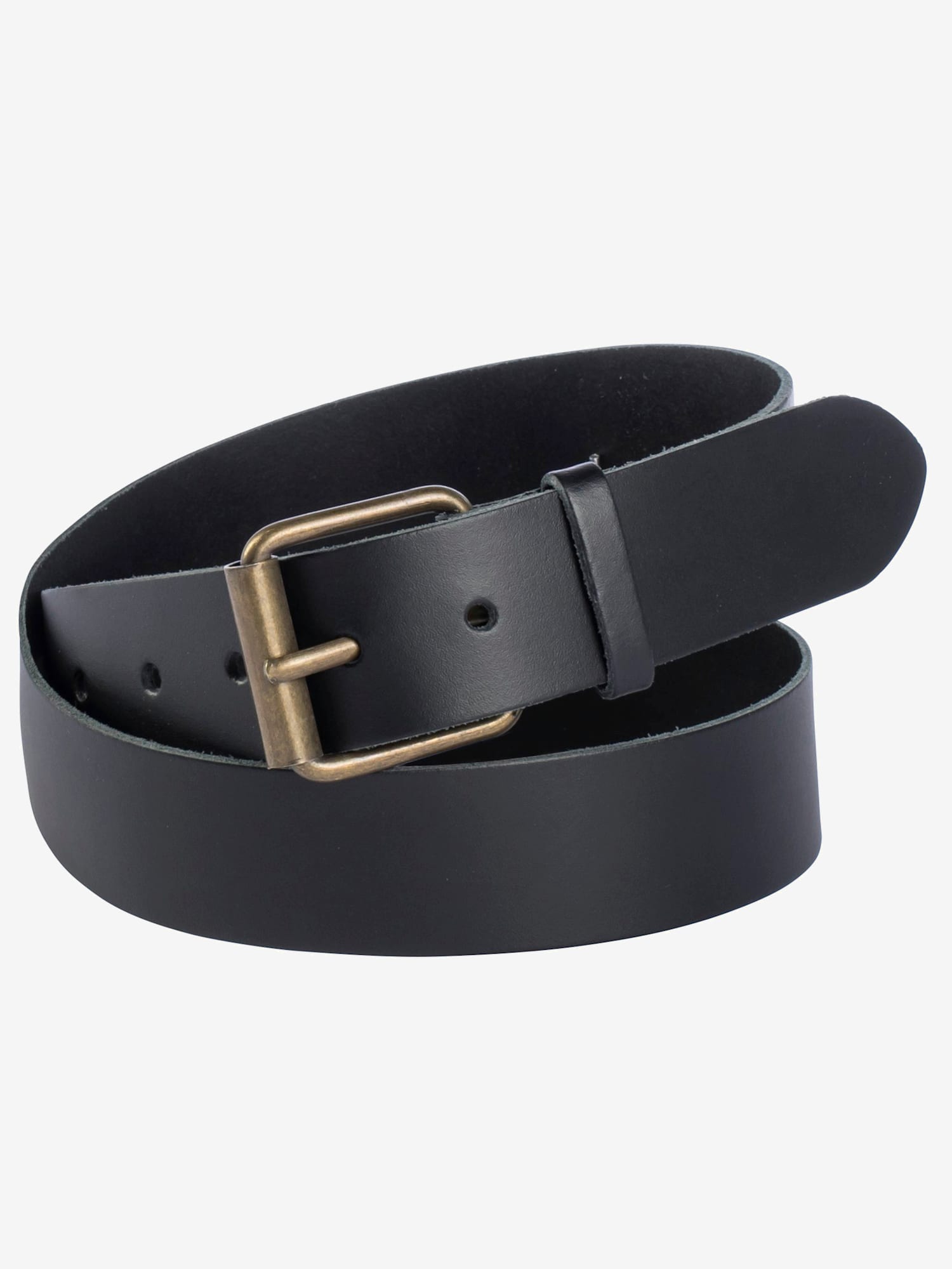 Ceinture en cuir, couleur : bleu foncé uni, taille 145, marque Sheego, 100% cuir - helline