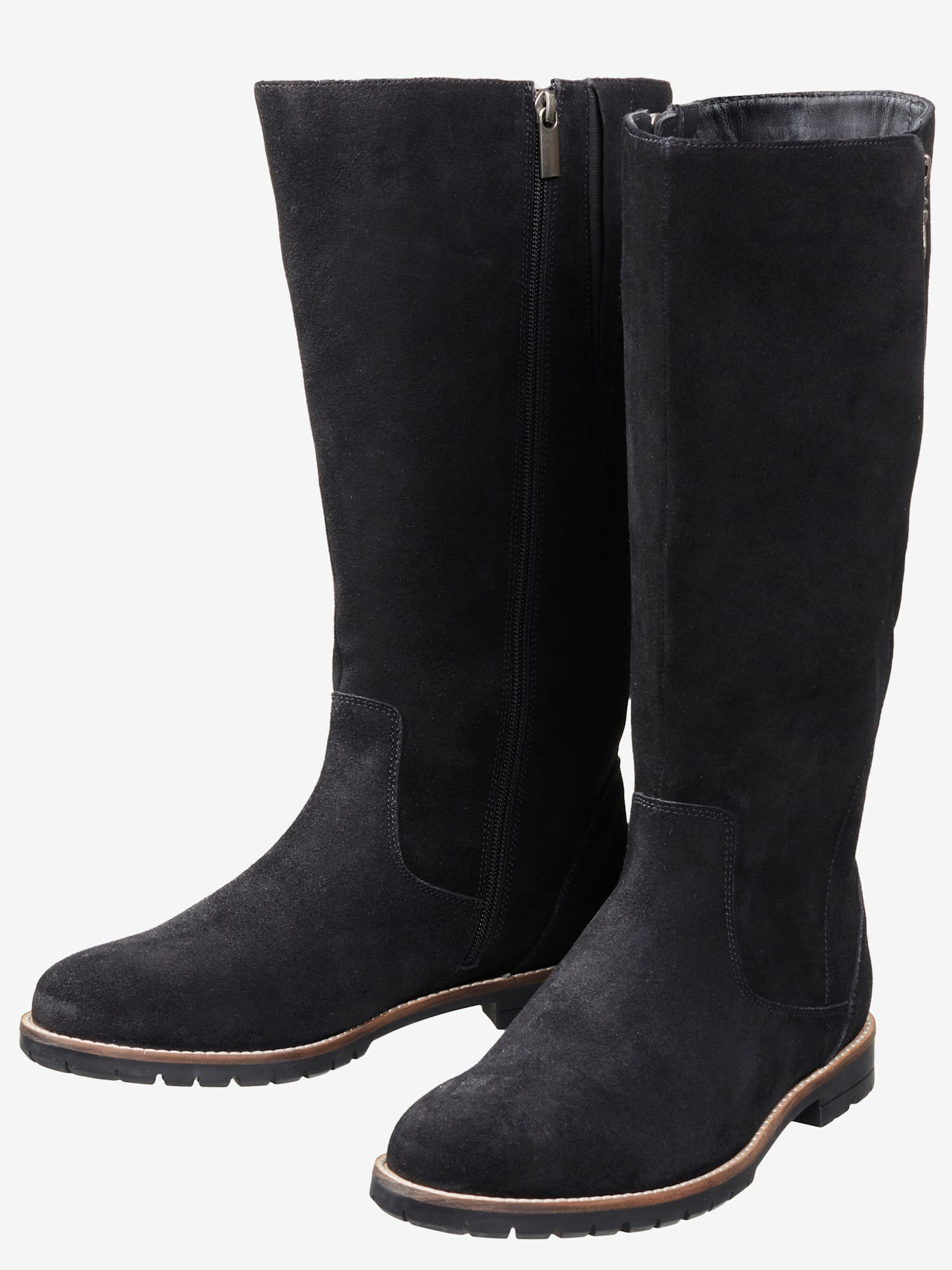 Bottes pour jambe large largeur g*, XL, noir uni, taille 42, Sheego - helline