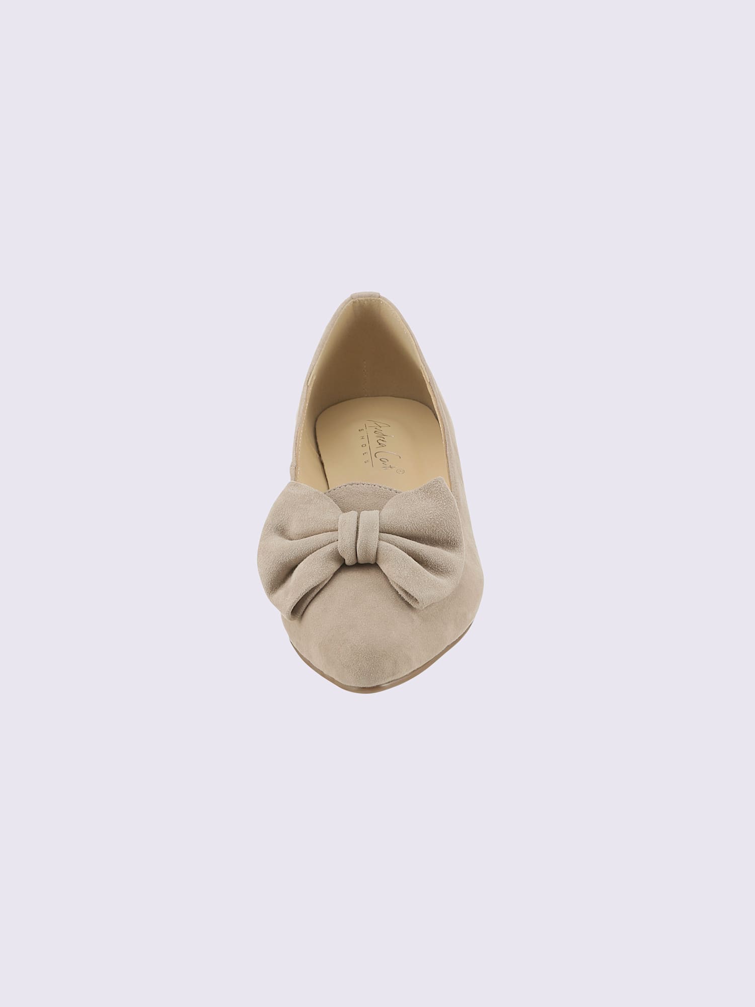 Ballerines cuir velours de chèvre, couleur marron, taille 38 - helline