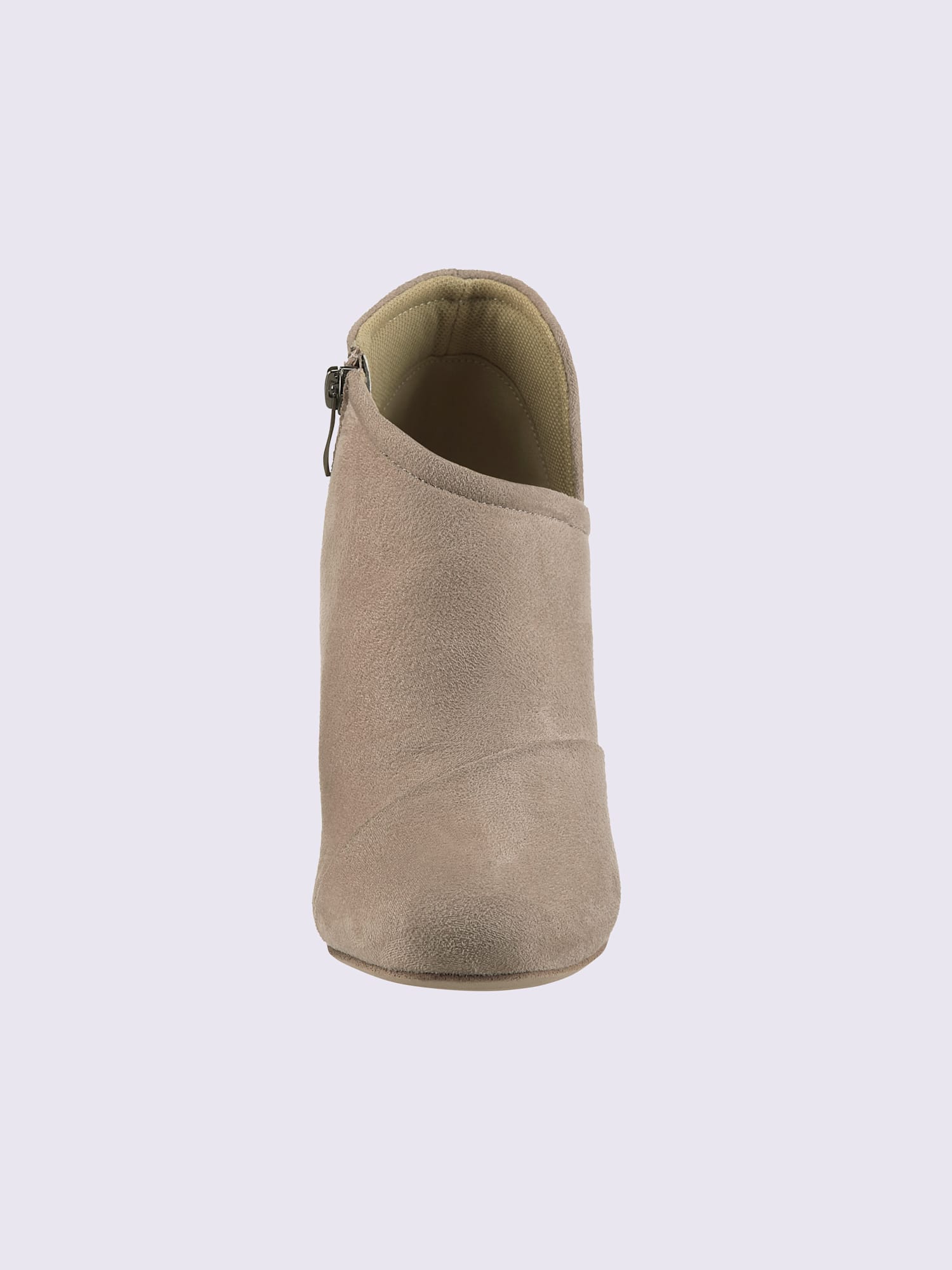 Bottine courte matière textile agréable à porter, couleur marron, taille 41 - helline