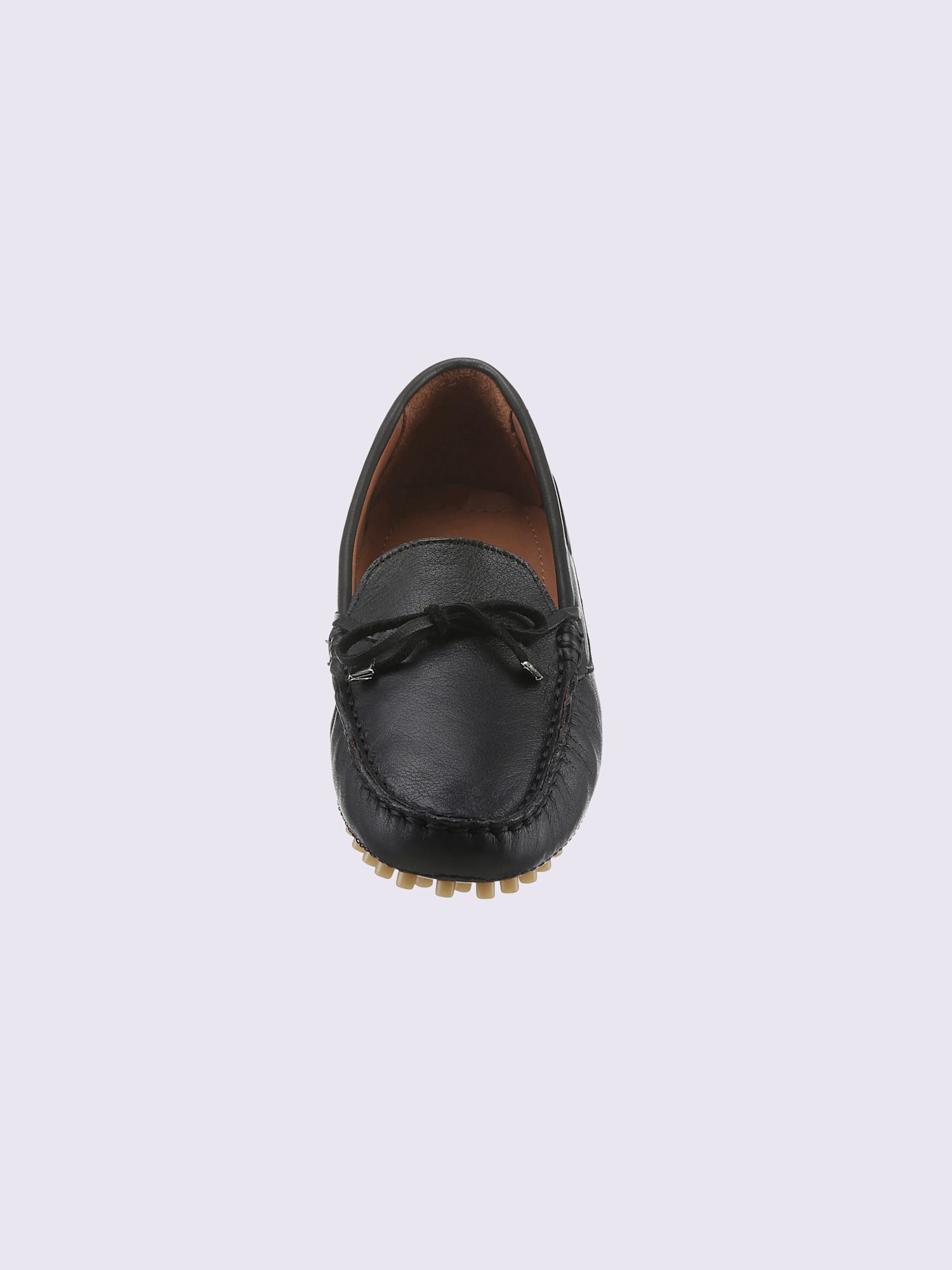Mocassins cuir nappa de vache, couleur : noir uni, taille 39, 100% cuir de vache - helline