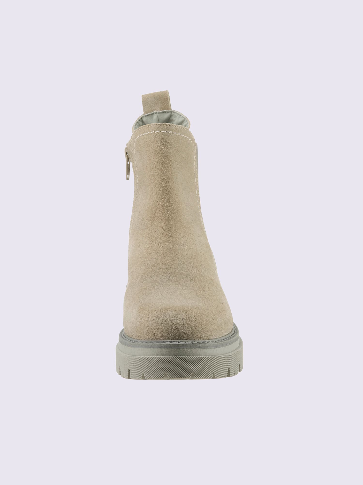 Bottines cuir velours de vache., couleur marron, taille 37 - helline