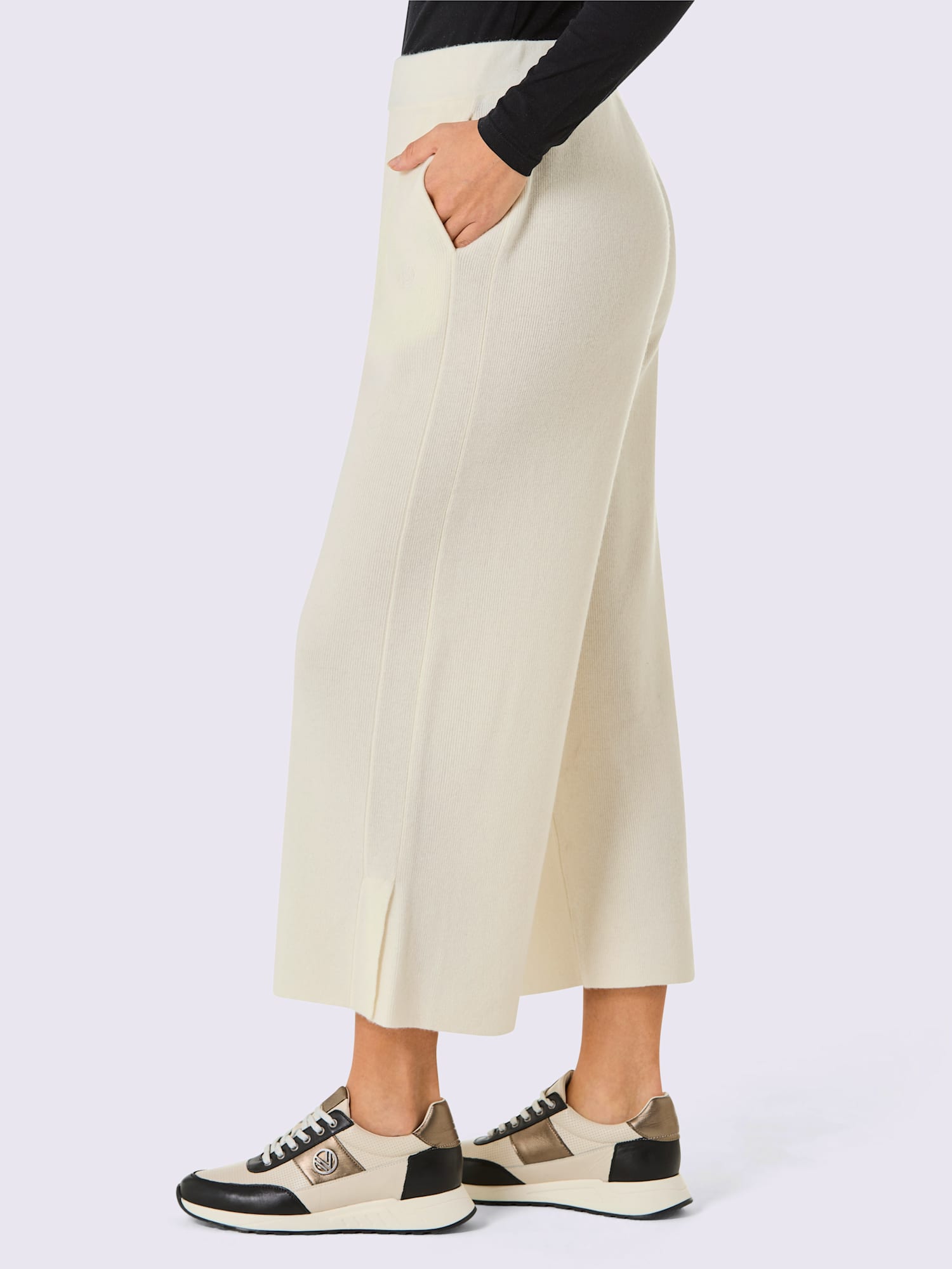Pantalon large, couleur couleur ivoire, taille 38, marque CREATION L PREMIUM - helline