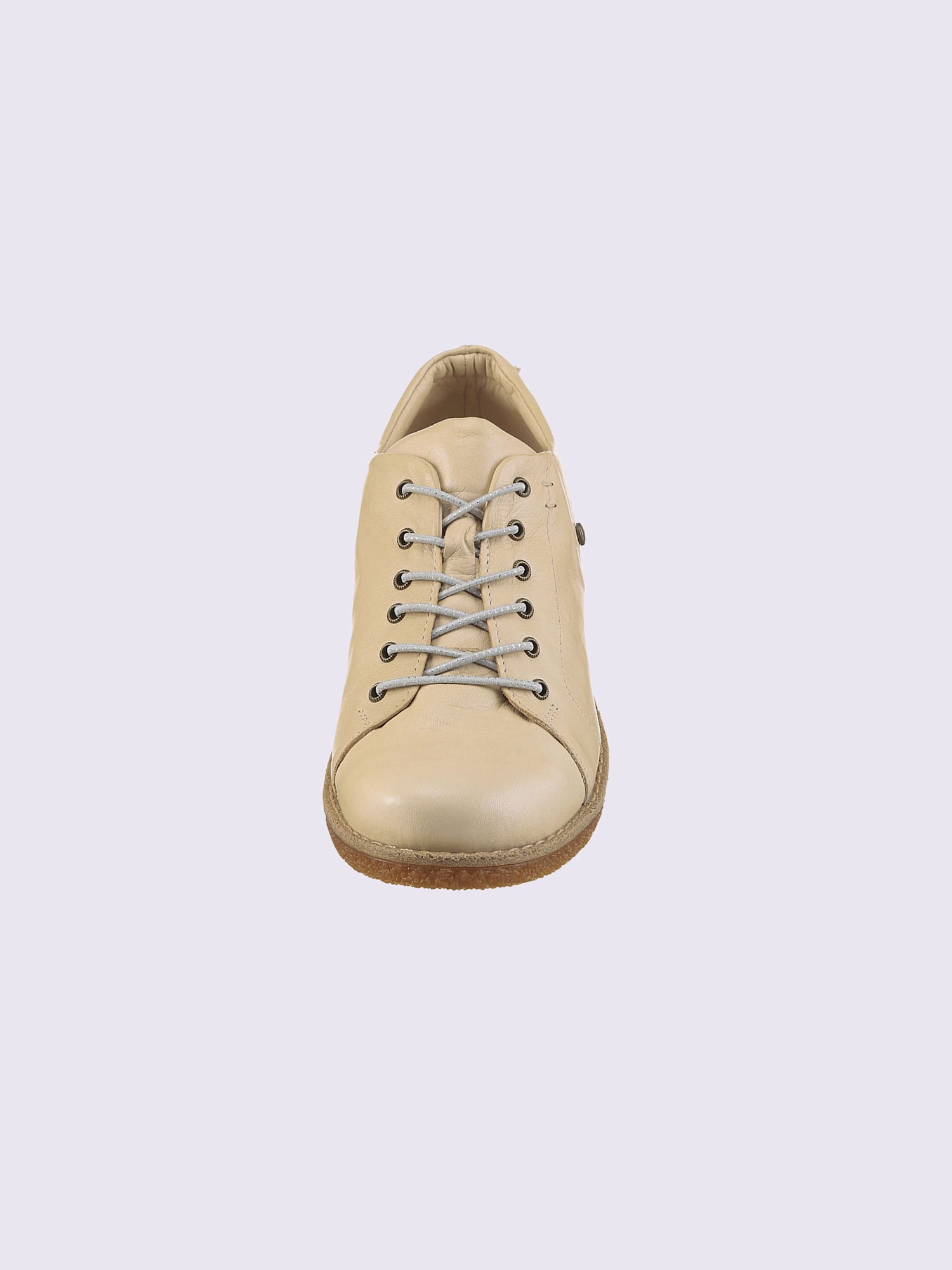 Chaussures à lacets cuir nappa de vache, couleur ivoire moyen uni, taille 38 - helline