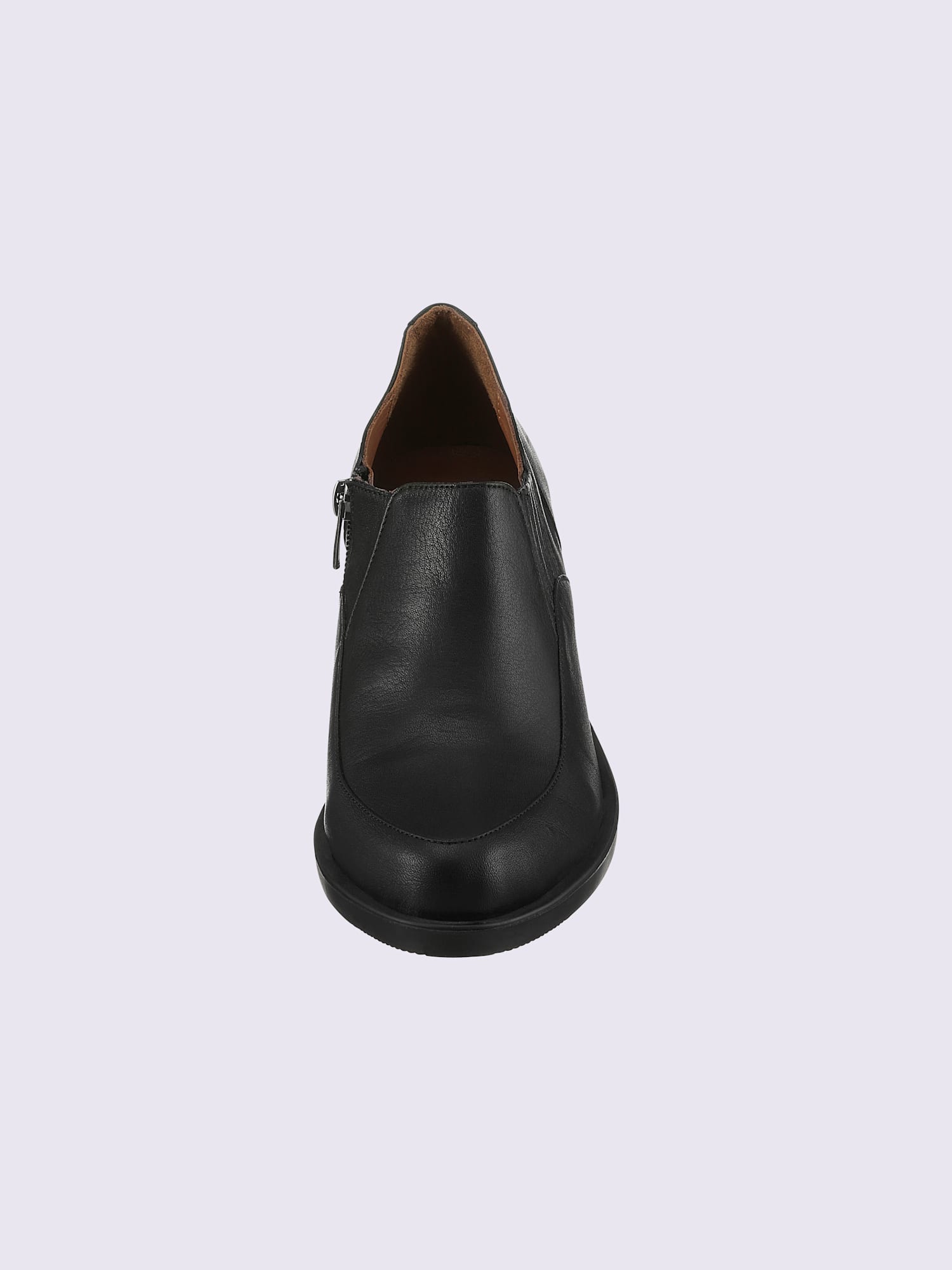 Bottine courte cuir nappa de vache, couleur noir, taille 37 - helline