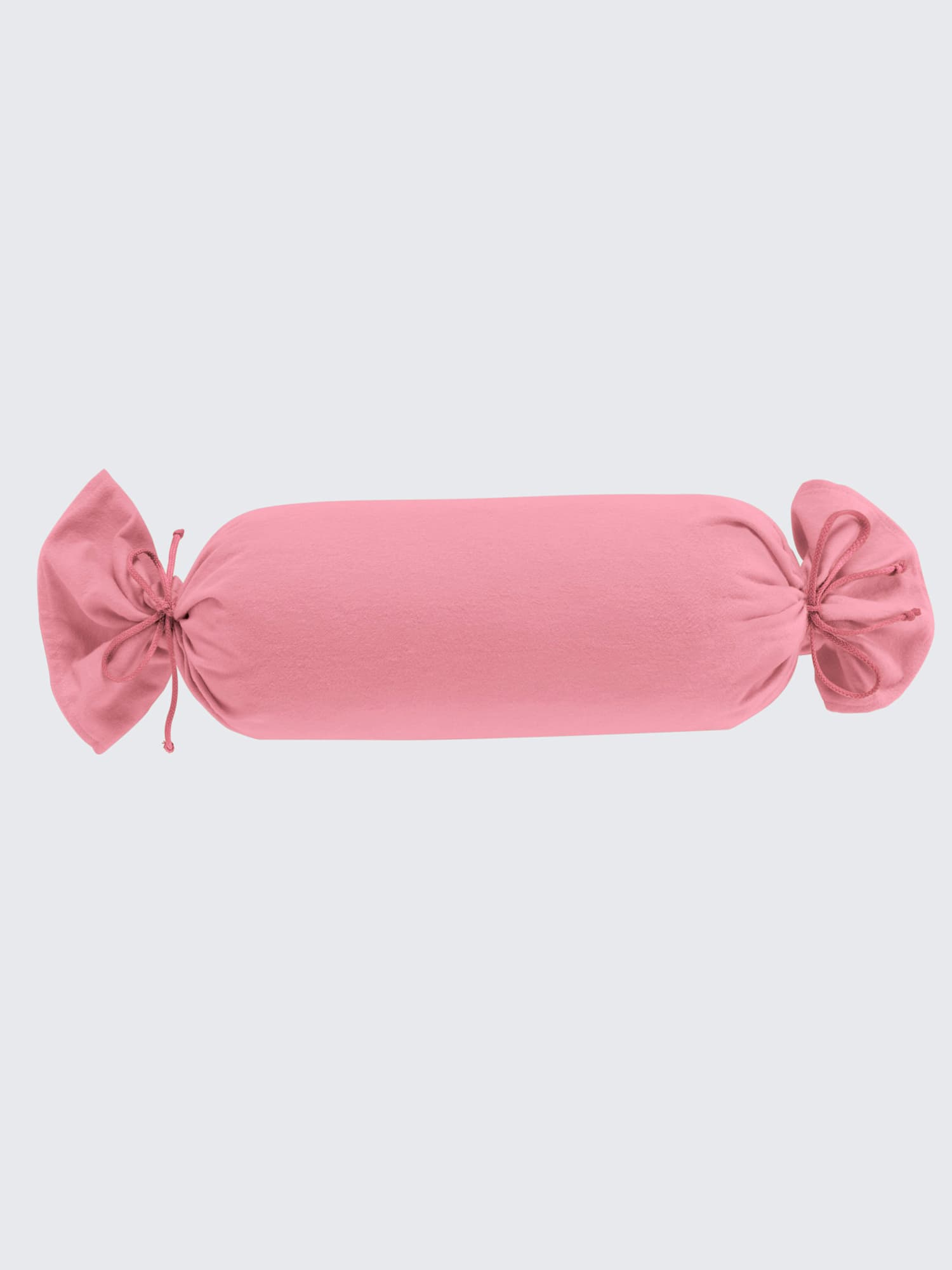 Housses de coussin flanelle très douce, couleur rose, taille 40x80 cm,, marque Biberna - helline