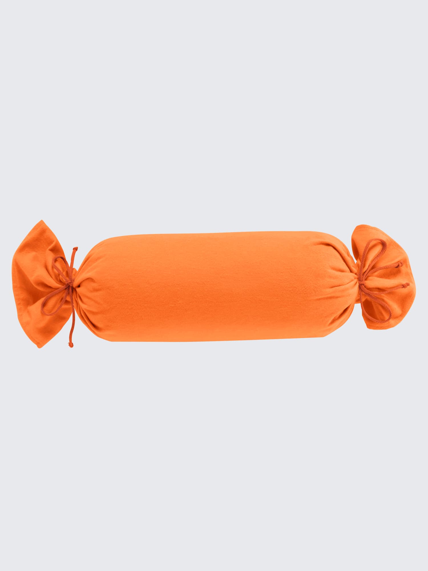 Housses de coussin flanelle très douce, couleur orange, taille 40x80 cm,, marque Biberna - helline
