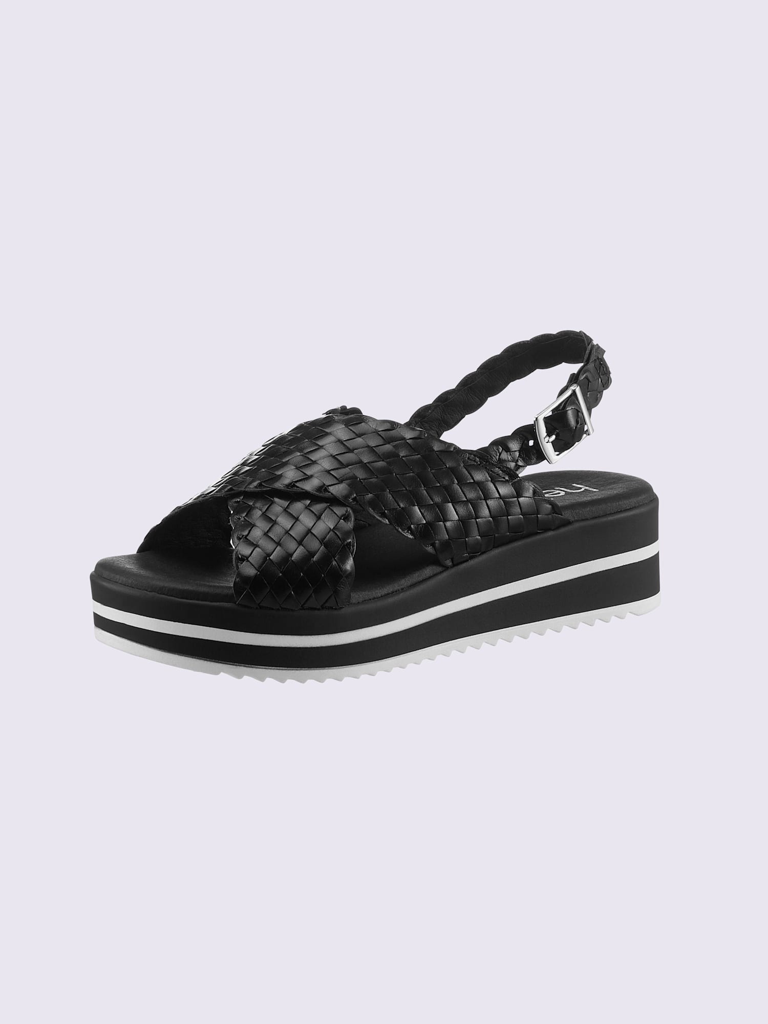 Sandales de fabrication espagnole, couleur noir, taille 37 - helline