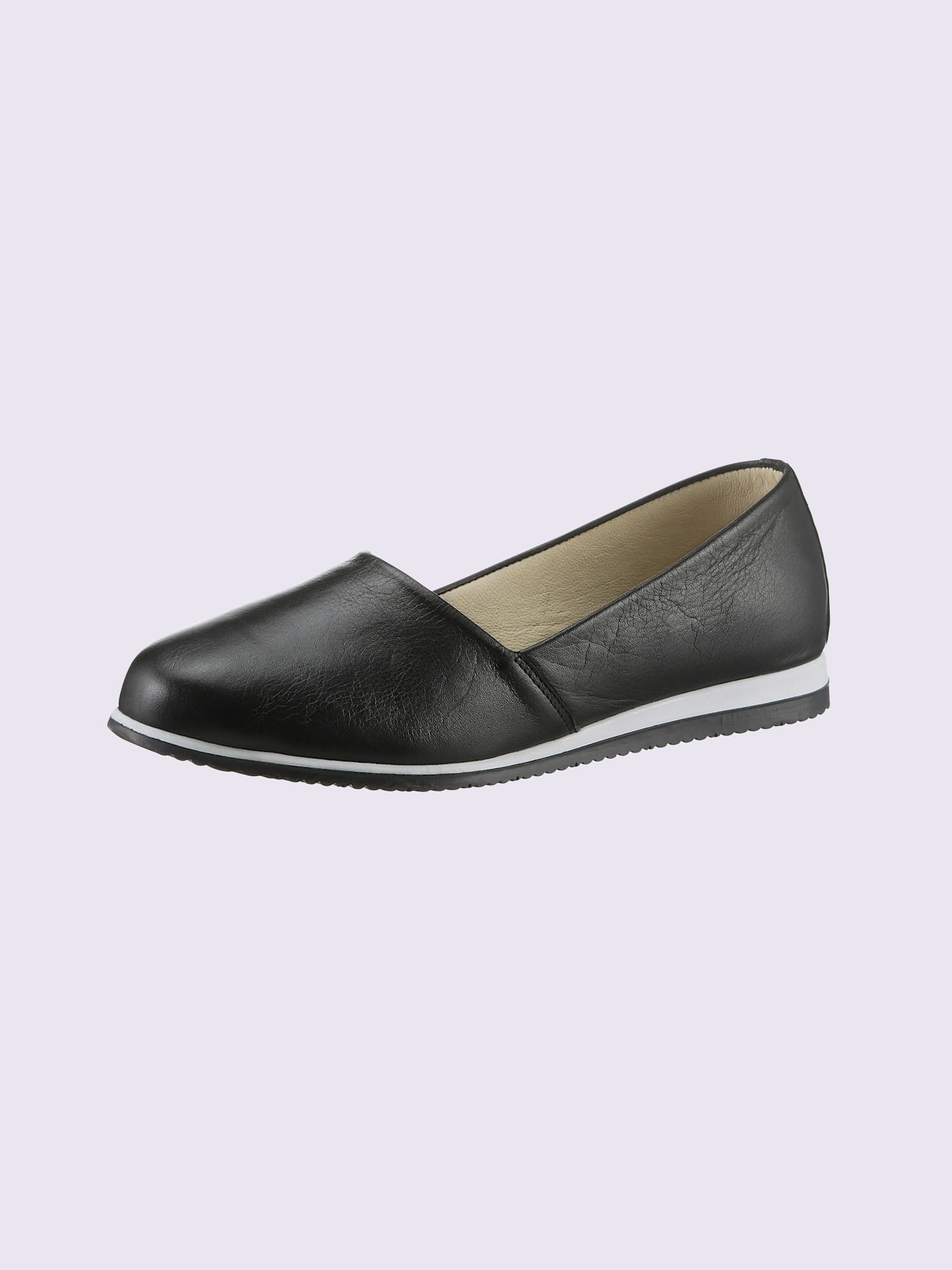 Trotteurs cuir nappa de vache, couleur noir, taille 38 - helline