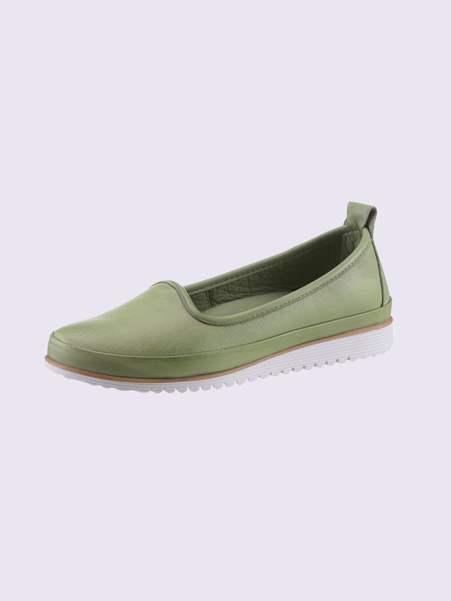 Trotteurs semelle intérieure amovible en cuir, couleur vert, taille 39 - helline