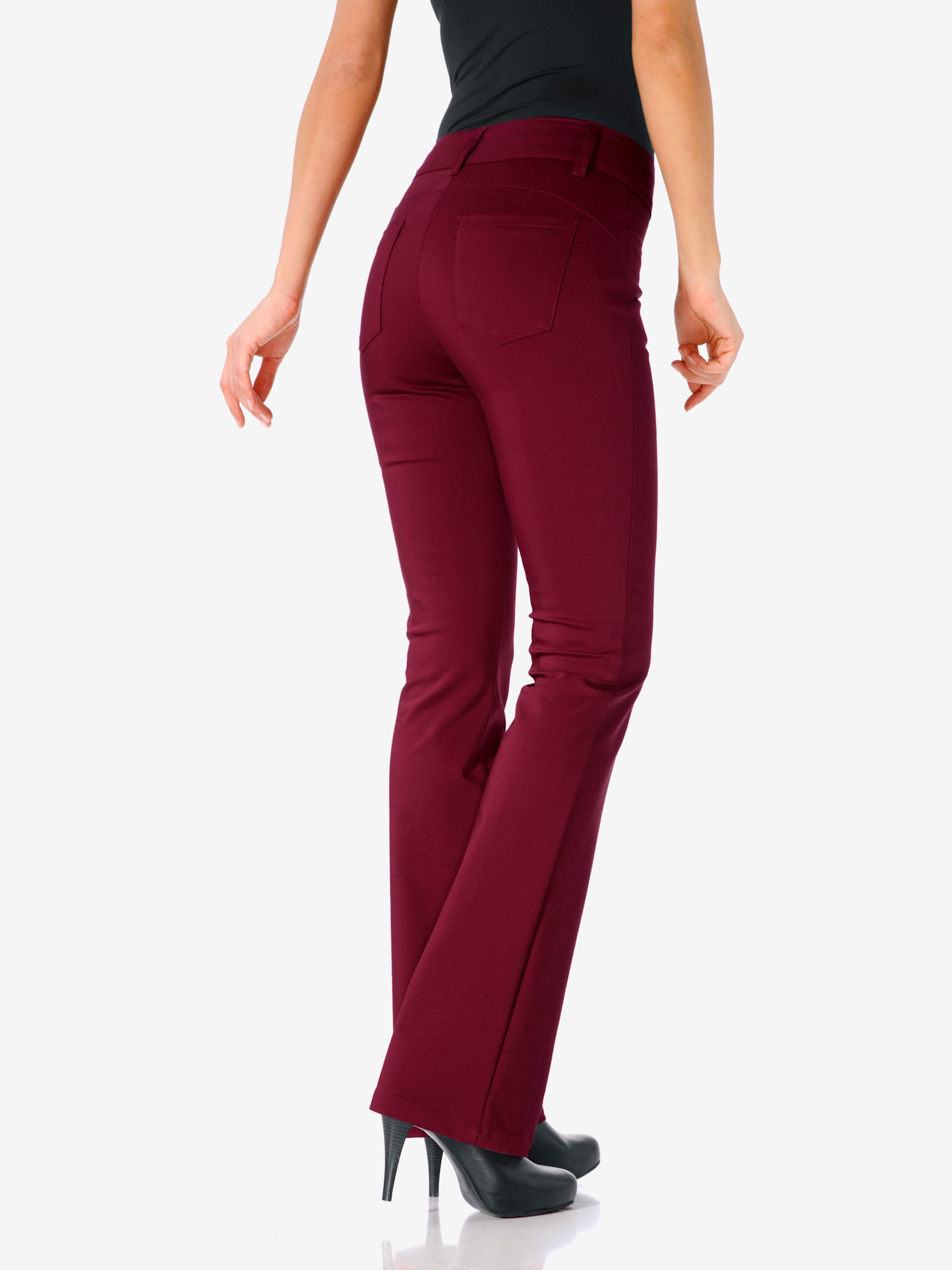 Pantalon bootcut coupe bootcut tendance, couleur rouge, taille 52 - Witt