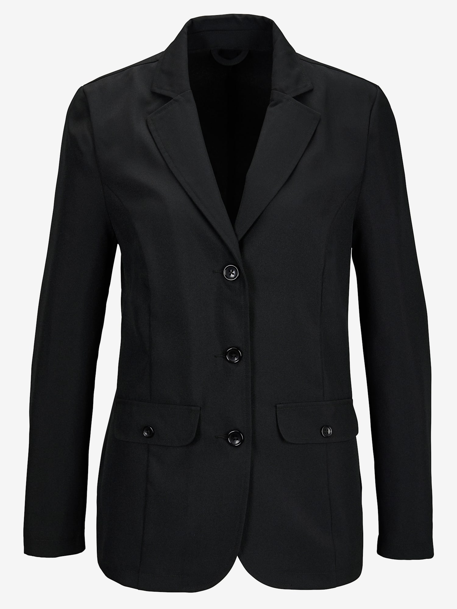 Blazer chemisier coupe classique, couleur noir, taille 52 - Witt