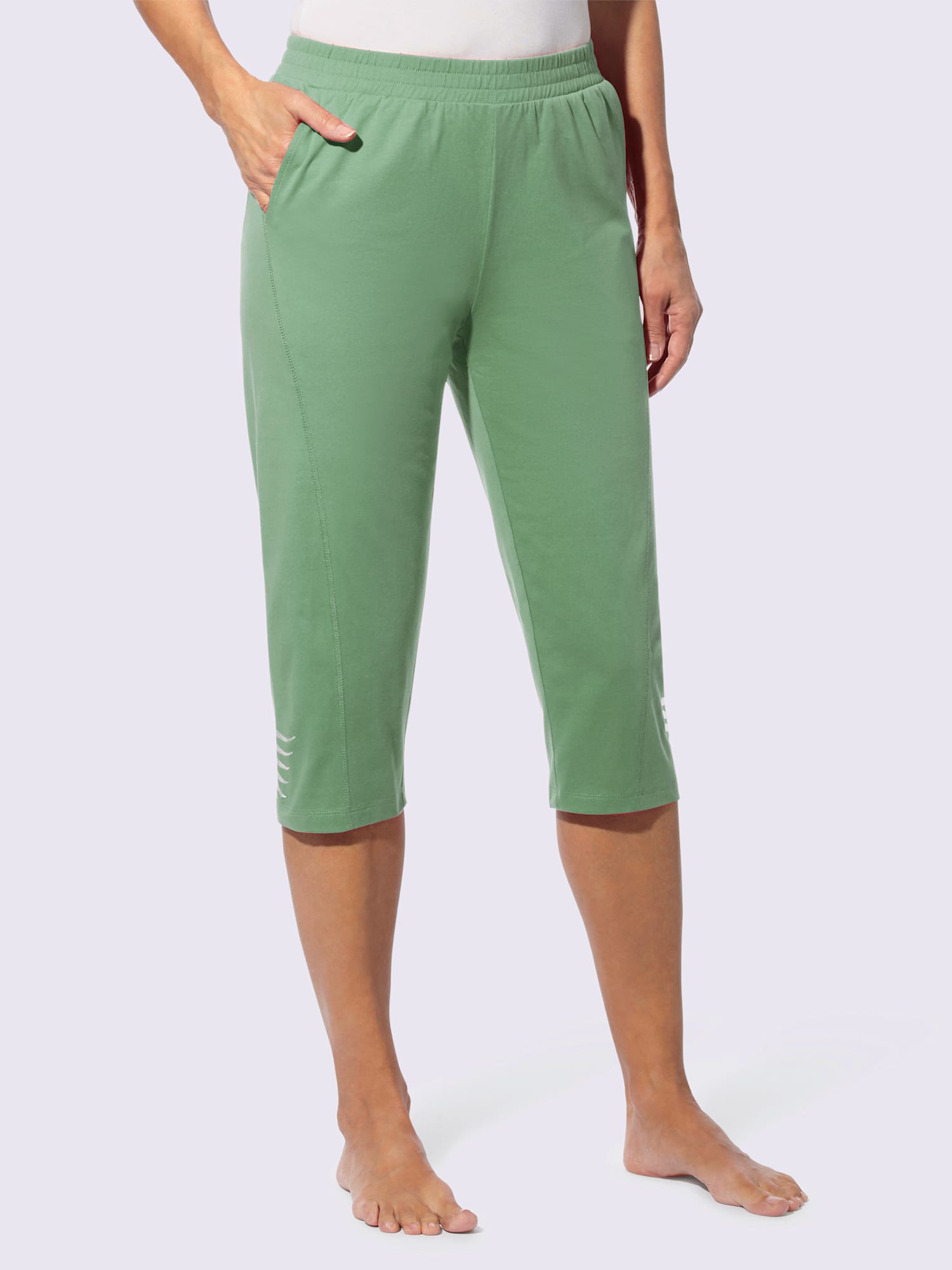 Corsaire ceinture élastique confortable, couleur vert, taille 50 - Witt