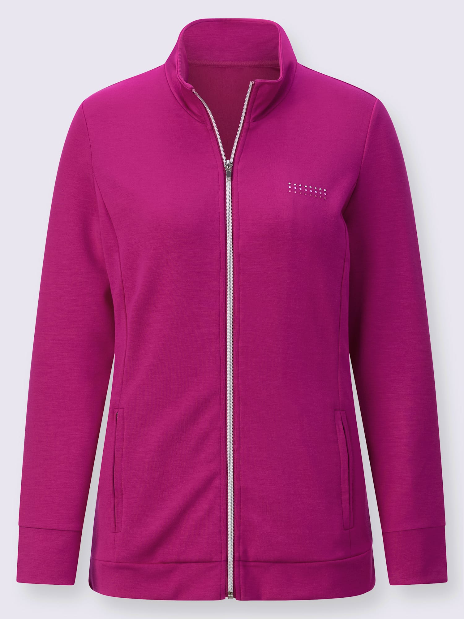 Veste interlock, couleur rose, taille 38/40, marque feel good - helline
